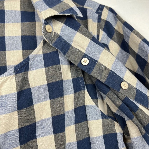 RARE Vintage 2-in-1 Blue Gingham Embroidered Shirt & Vest Women M Tulips Twofer - Picture 8 of 15